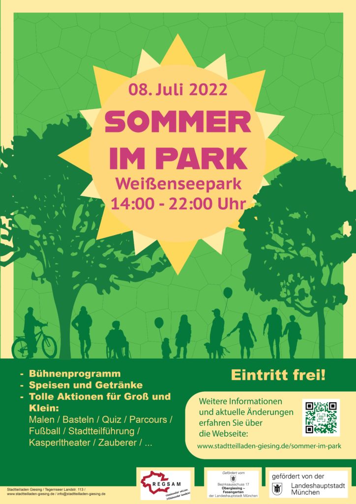 Plakat Sommer im Park
